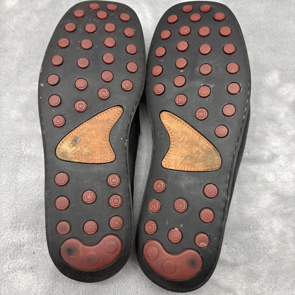 Born Loafers Men Black Leather Casual US 8.5